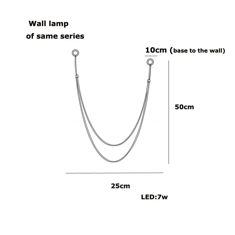 DecorBites™ Flexible Leather Belt LED Chandelier Light