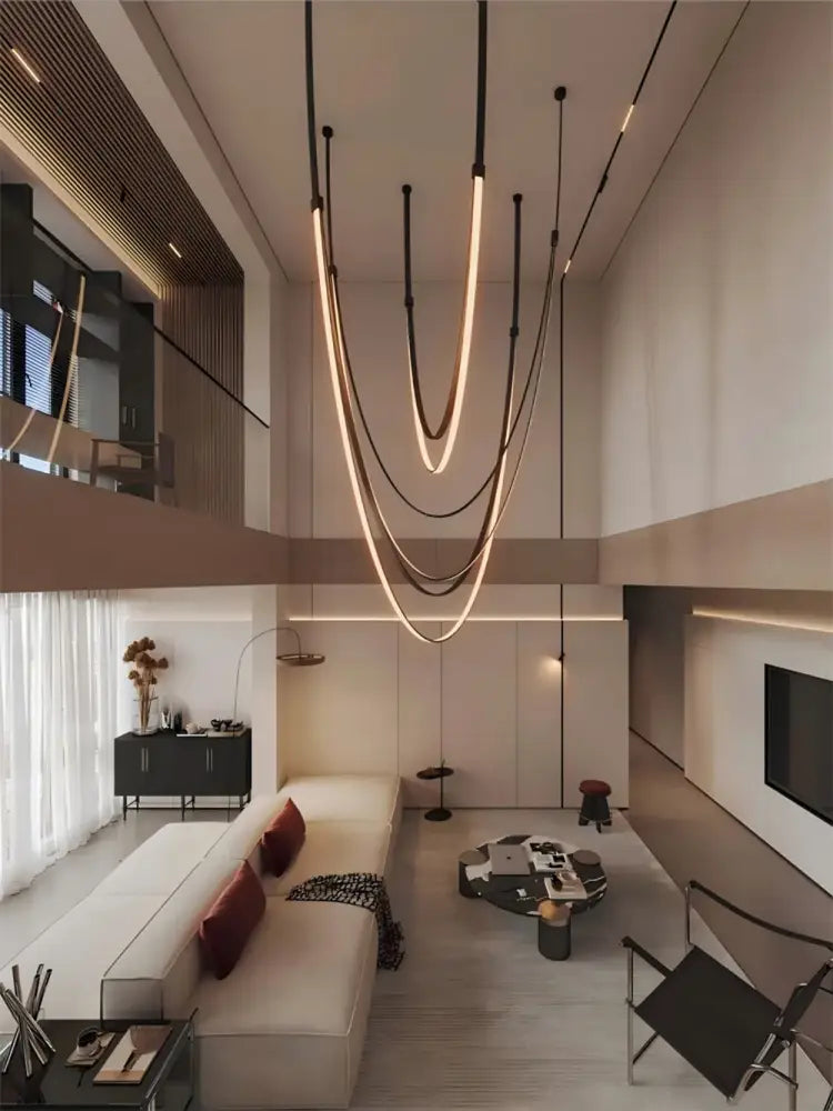 DecorBites™ Flexible Leather Belt LED Chandelier Lighting