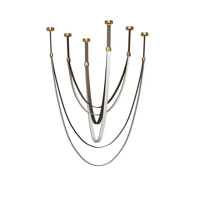 DecorBites™ Flexible Leather Belt LED Chandelier Lighting