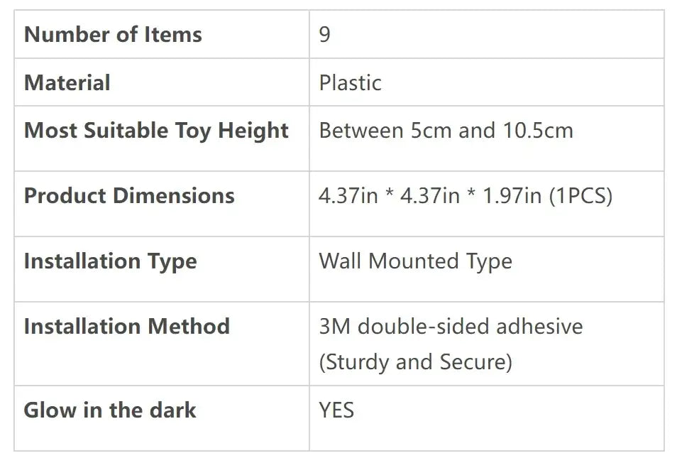 DecorBites™ Floating Display Shelf for Collectible Toys