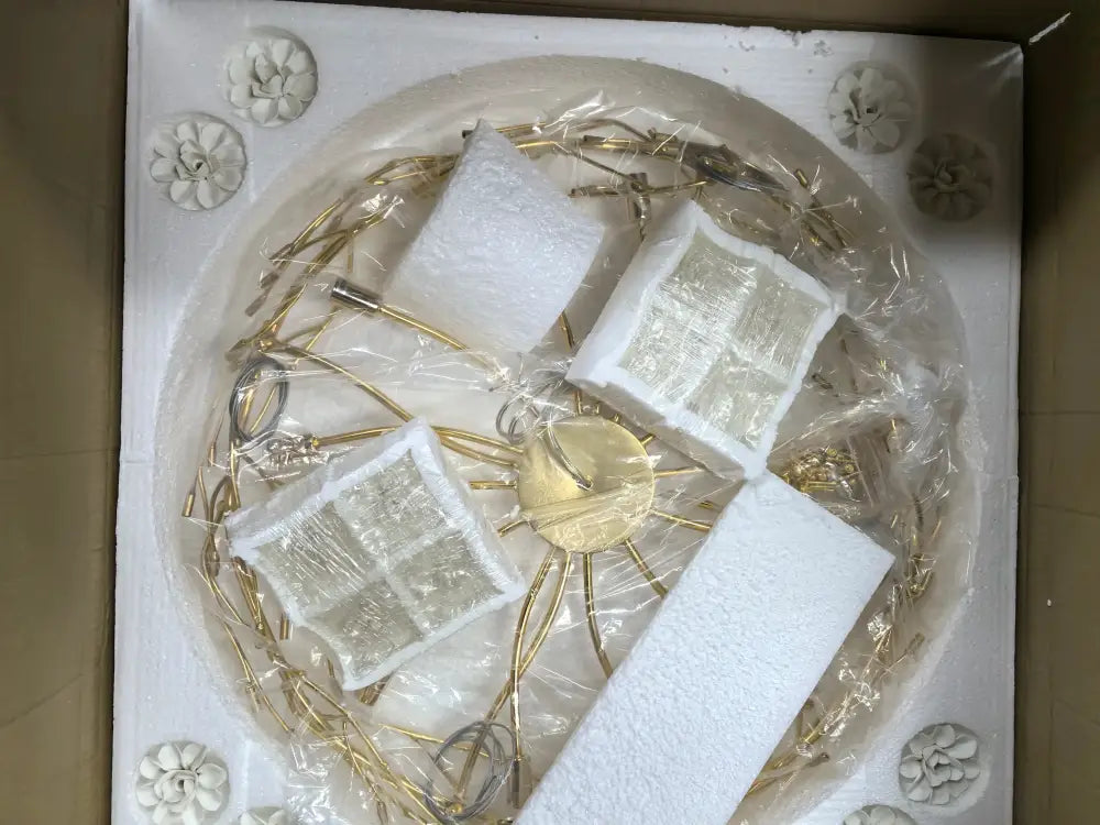 DecorBites™ Floral French White Ceramic Chandelier - Romantic Home Décor
