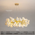 DecorBites™ Floral French White Ceramic Chandelier - Romantic Home Décor