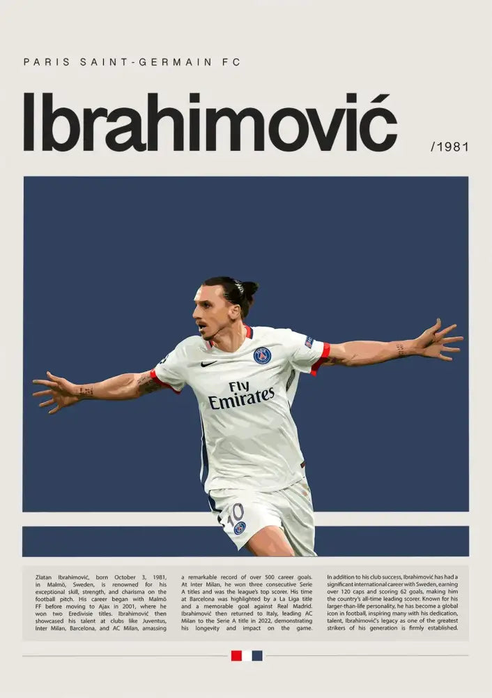 DecorBites™ Football Star Champion Poster Canvas Wall Art