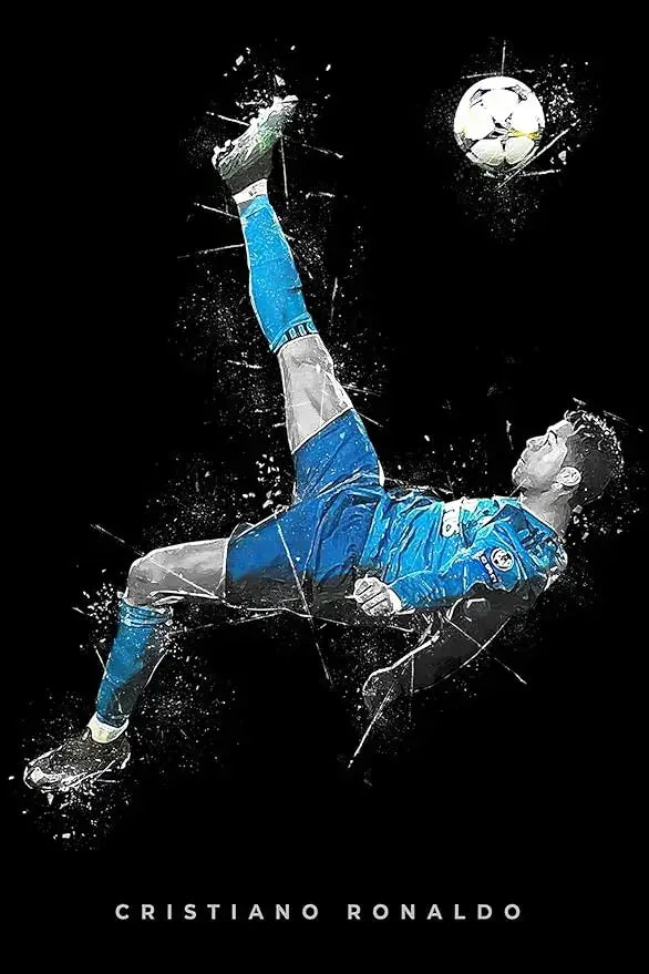 DecorBites™ Football Star Posters Canvas Prints for Home Decor