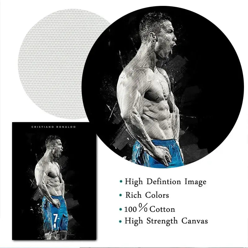 DecorBites™ Football Star Posters Canvas Prints for Home Decor