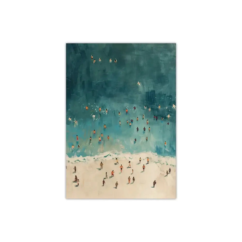 DecorBites™ Frameless Summer People Swimming Canvas Wall Art