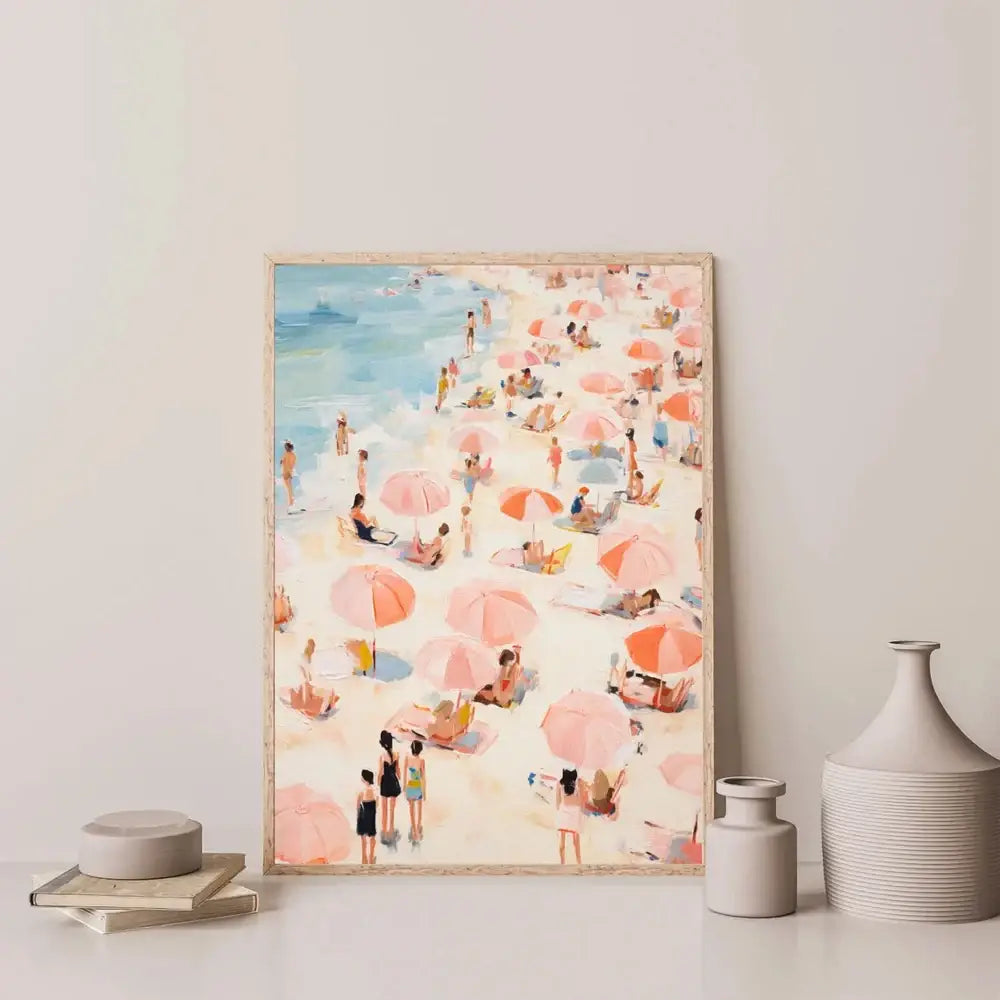 DecorBites™ Frameless Summer People Swimming Canvas Wall Art