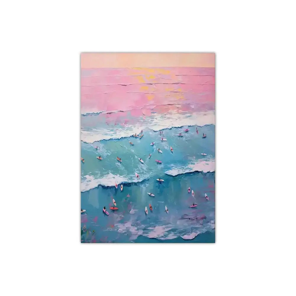 DecorBites™ Frameless Summer People Swimming Canvas Wall Art