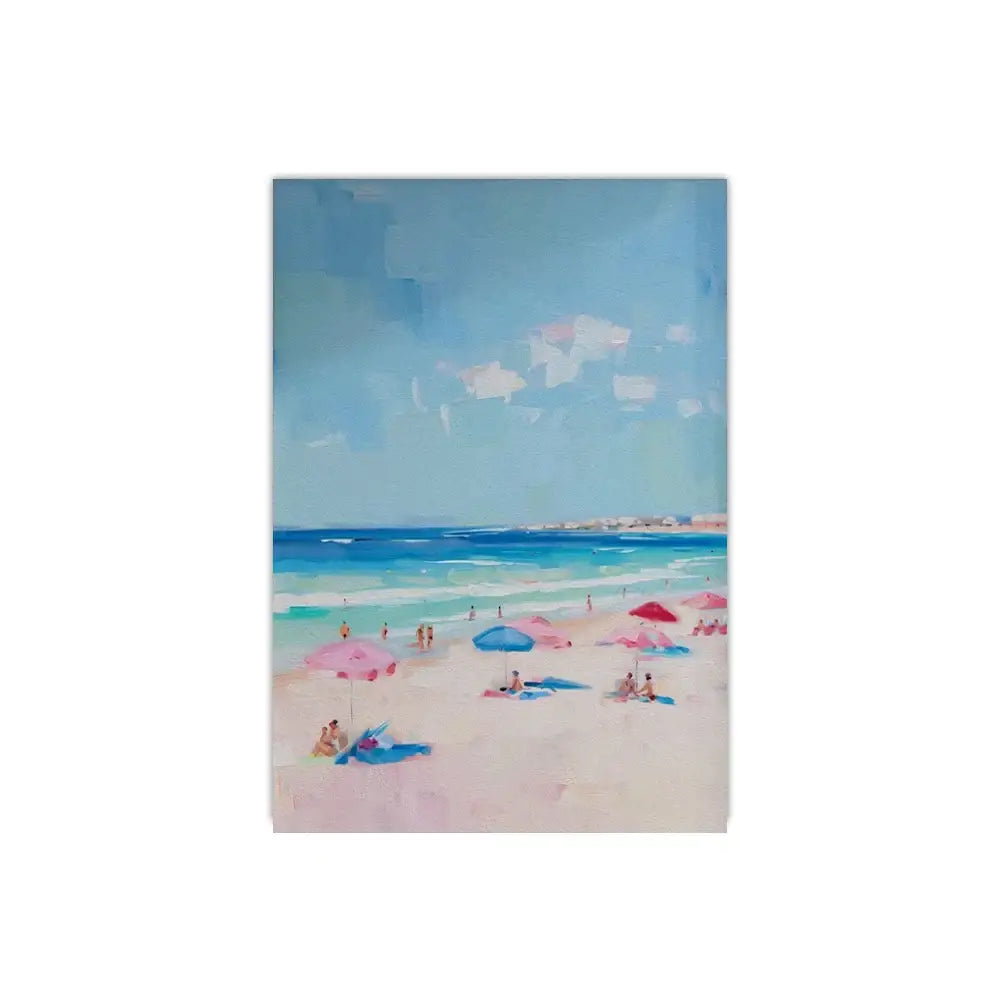 DecorBites™ Frameless Summer People Swimming Canvas Wall Art