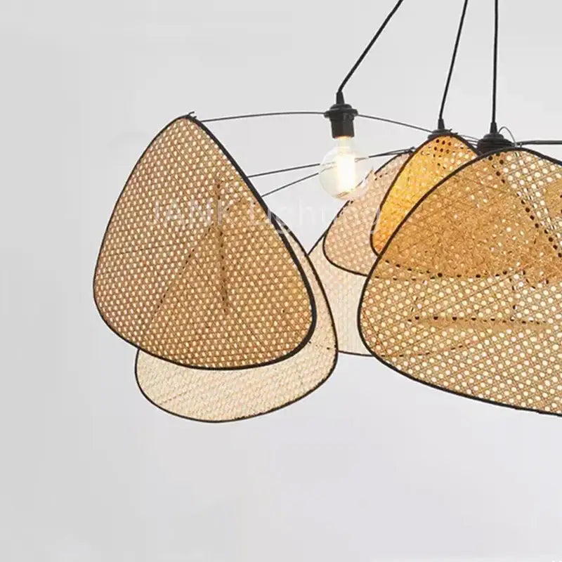 DecorBites™ French Design Rattan Chandelier for Home Lighting