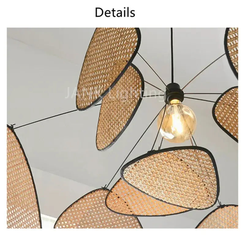 DecorBites™ French Design Rattan Chandelier for Home Lighting