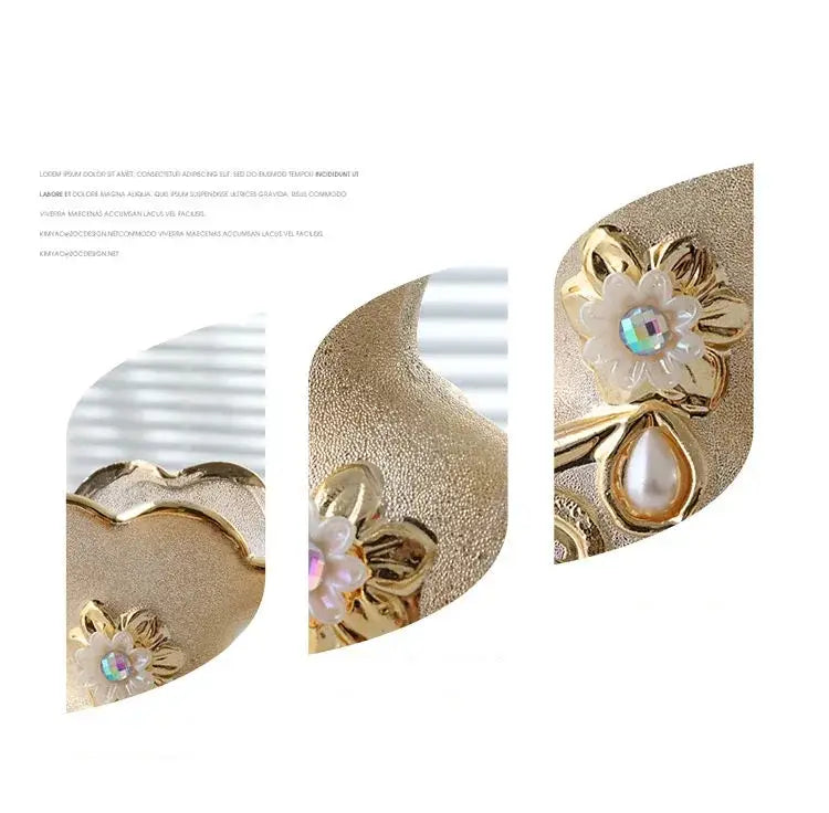 DecorBites™ Frosted Porcelain Flower Vase for Home Decor