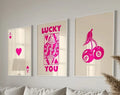 DecorBites™ Funky Queen of Hearts Wall Art Set