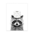 DecorBites™ Funny Animal Bathroom Canvas Wall Art