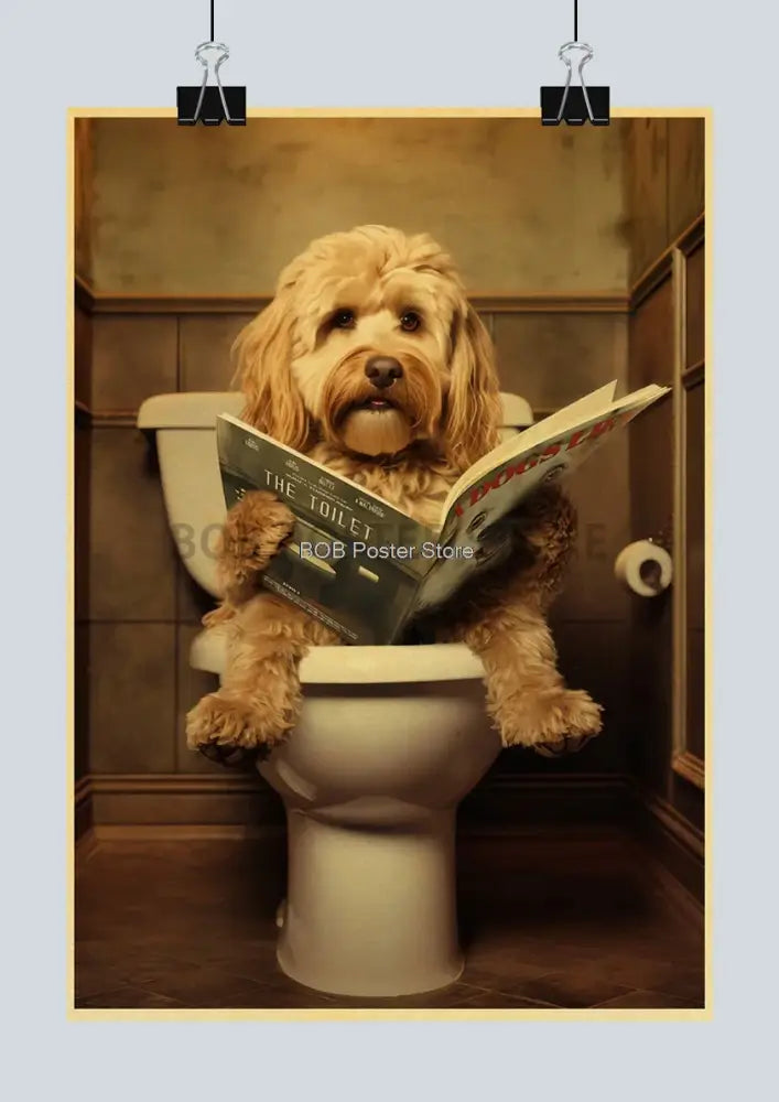 DecorBites™ Funny Animal Bathroom Poster for DIY Home Decor