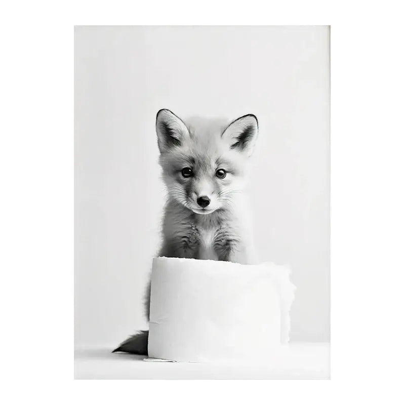 DecorBites™ Funny Animals Canvas Wall Art for Bathroom Home