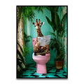 DecorBites™ Funny Cat Bathroom Wall Art