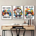 DecorBites™ Gamer Room Decor Set - Graffiti Gamepad Canvas Prints