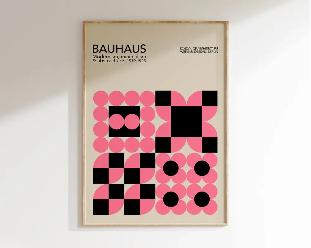 DecorBites™ Geometric Bauhaus Canvas Poster for Home Decor