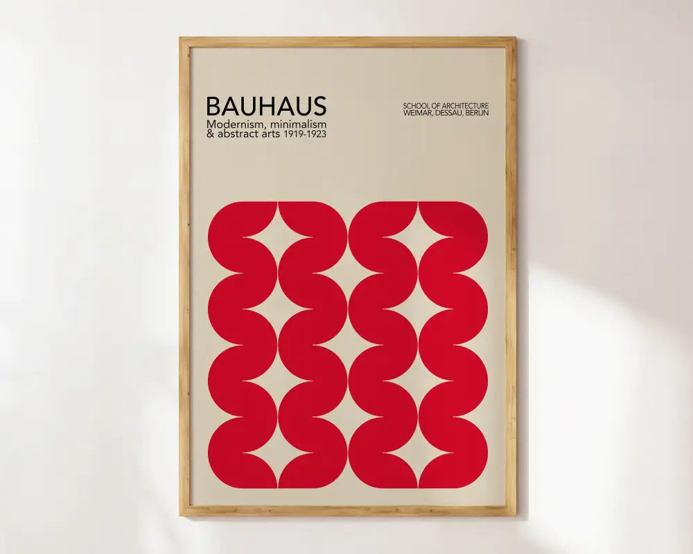 DecorBites™ Geometric Bauhaus Canvas Poster for Modern Home