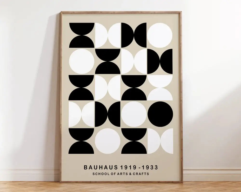DecorBites™ Geometric Bauhaus Canvas Poster for Modern Home