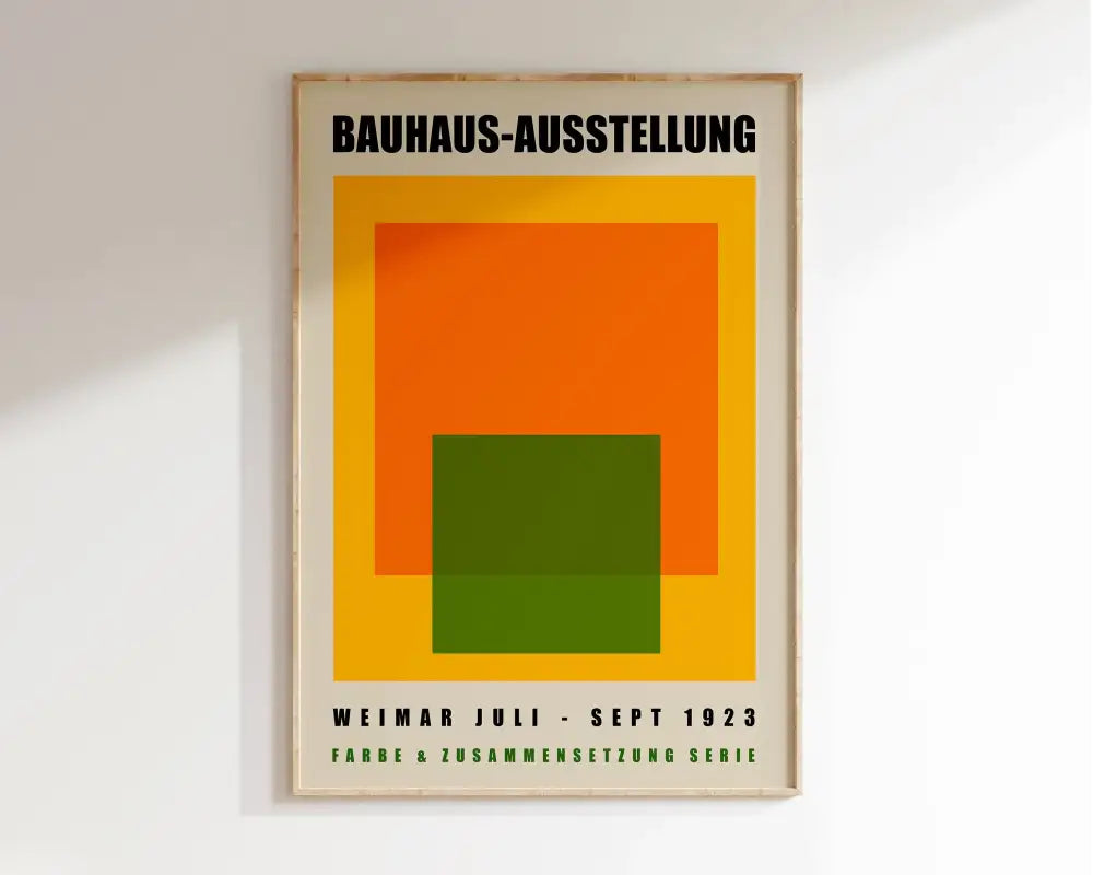 DecorBites™ Geometric Bauhaus Canvas Poster for Modern Home