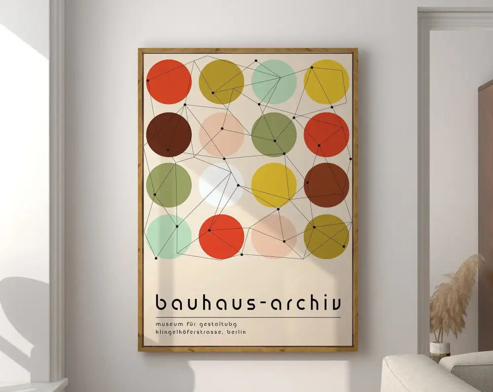 DecorBites™ Geometric Bauhaus Canvas Poster - Modern Abstract Art