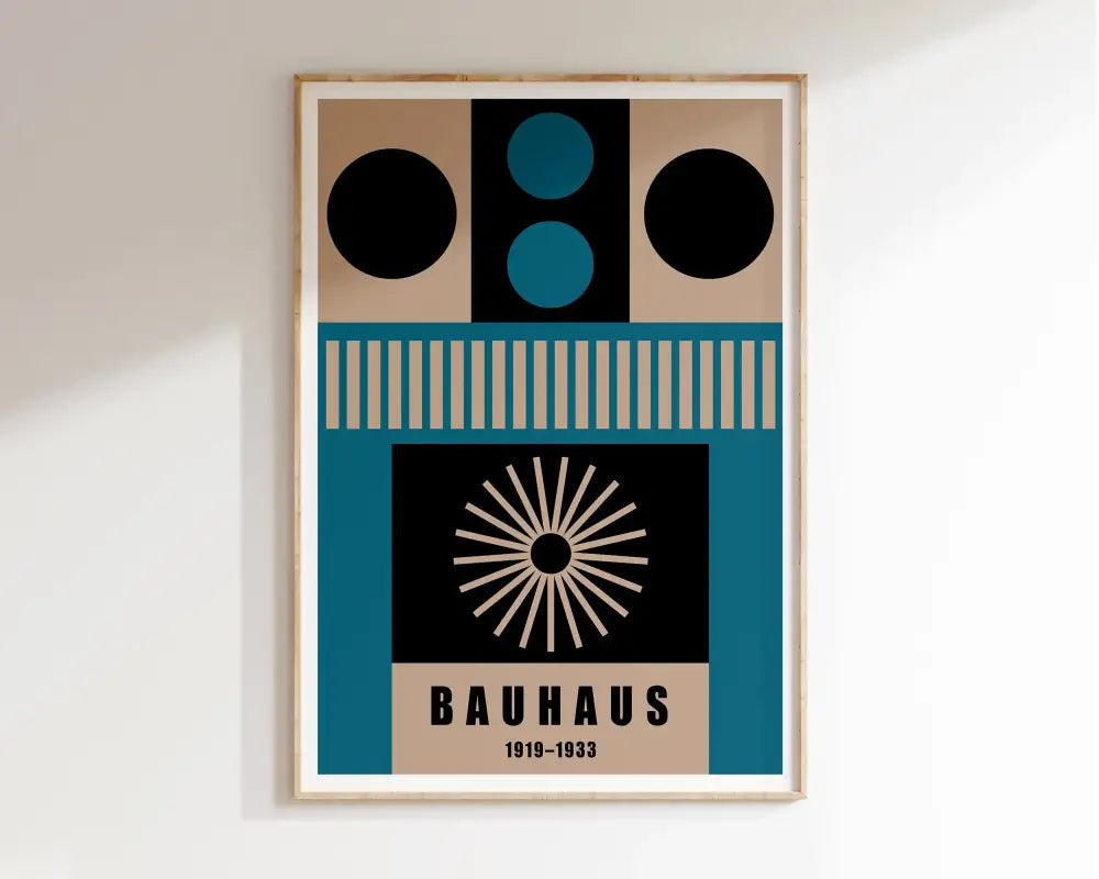 DecorBites™ Geometric Bauhaus Canvas Poster - Modern Home Decor
