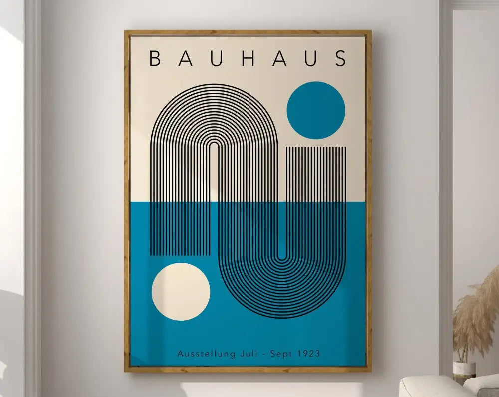 DecorBites™ Geometric Bauhaus Canvas Poster - Modern Home Decor