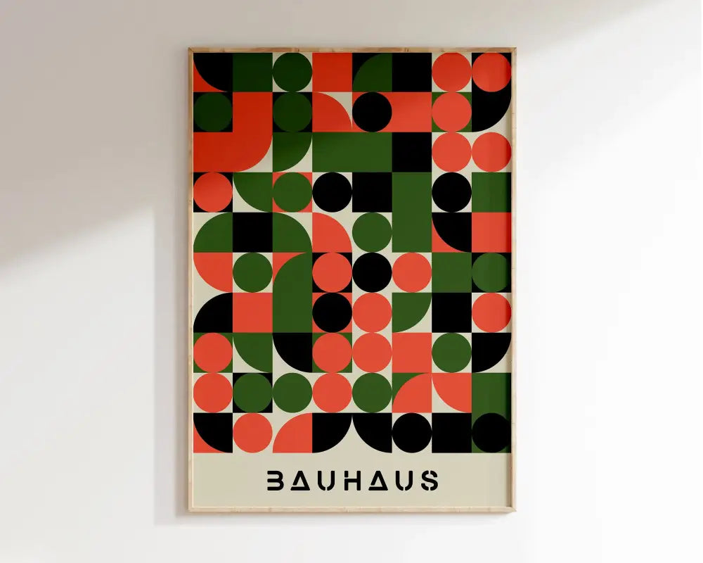 DecorBites™ Geometric Bauhaus Canvas Poster - Modern Home Decor