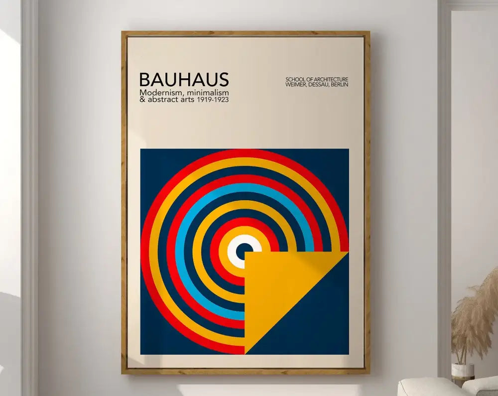 DecorBites™ Geometric Bauhaus Canvas Poster - Modern Home Decor