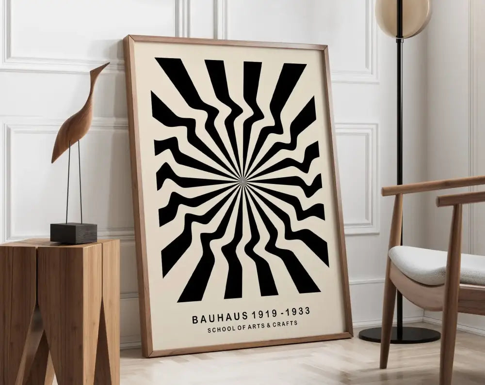 DecorBites™ Geometric Bauhaus Canvas Print for Modern Home