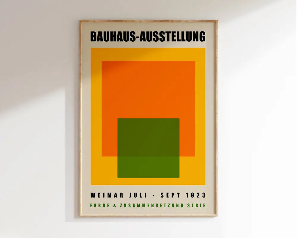 DecorBites™ Geometric Bauhaus Canvas Print – Modern Wall Art