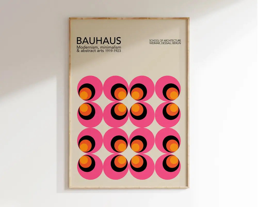 DecorBites™ Geometric Bauhaus Canvas Prints for Home Decor