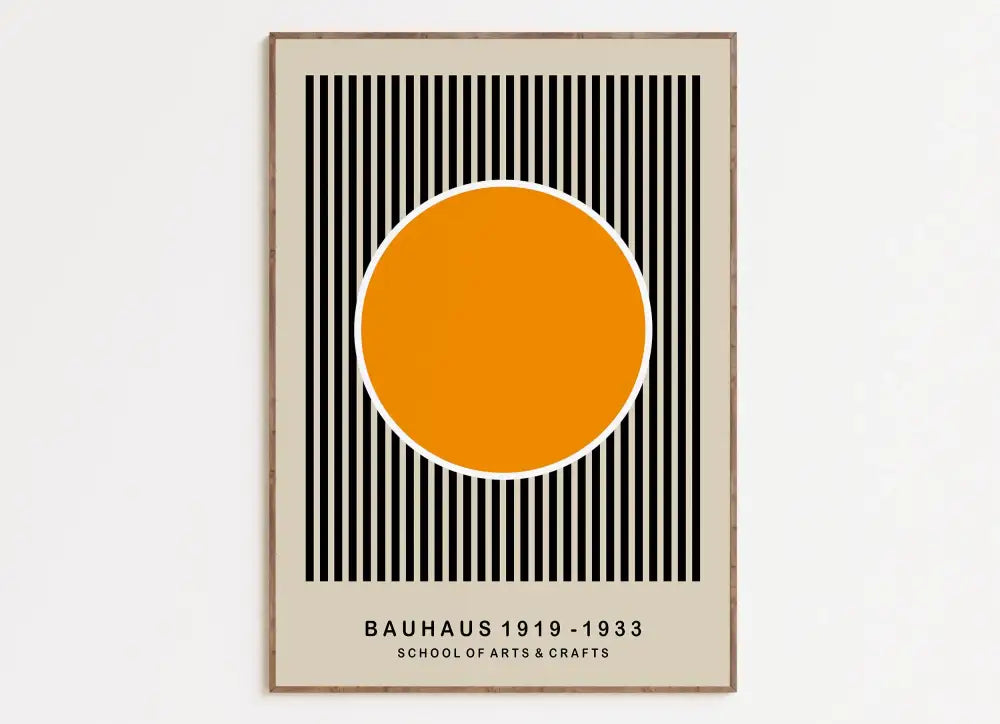 DecorBites™ Geometric Bauhaus Canvas Prints for Modern Home