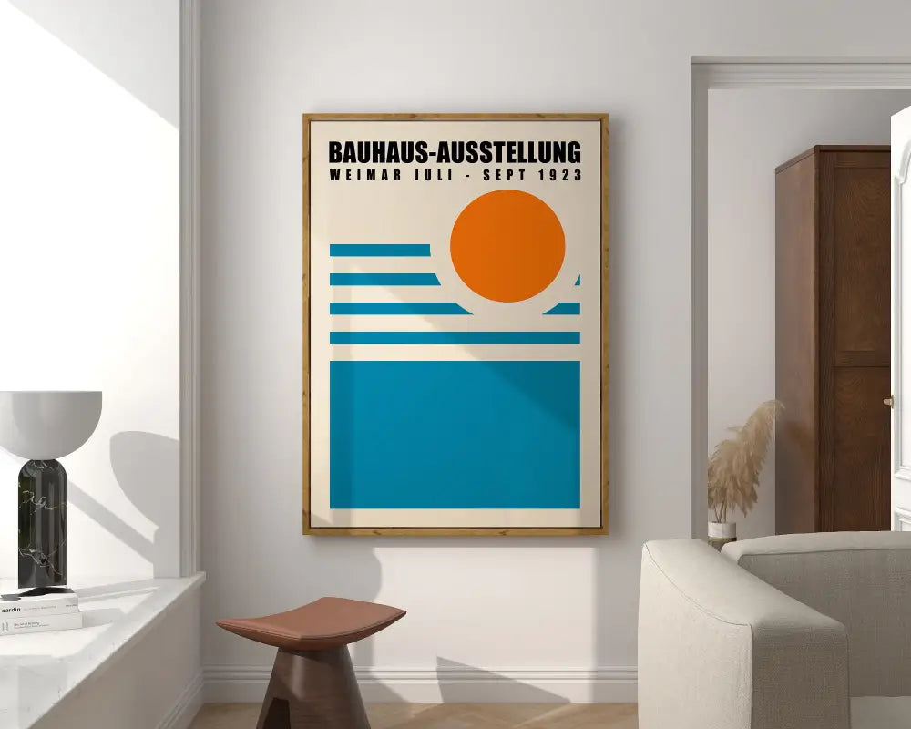 DecorBites™ Geometric Bauhaus Canvas Prints for Modern Home