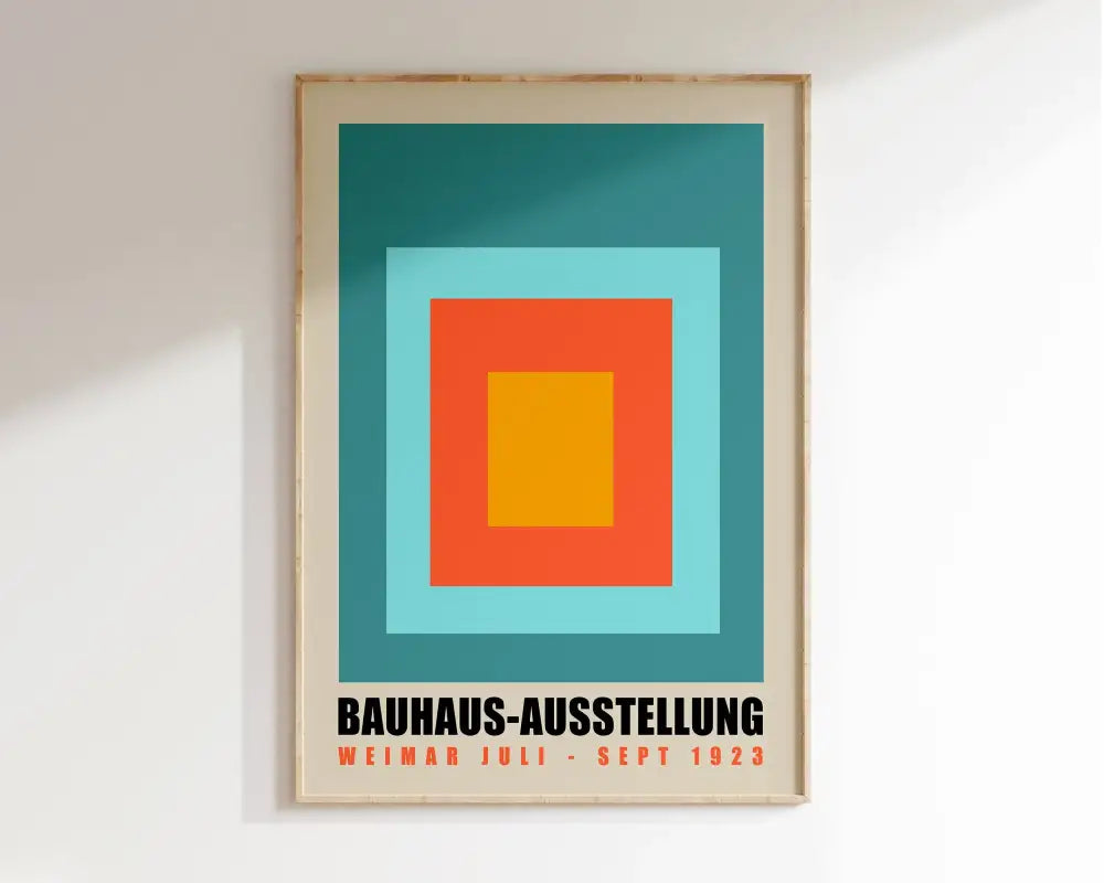 DecorBites™ Geometric Bauhaus Canvas Wall Art