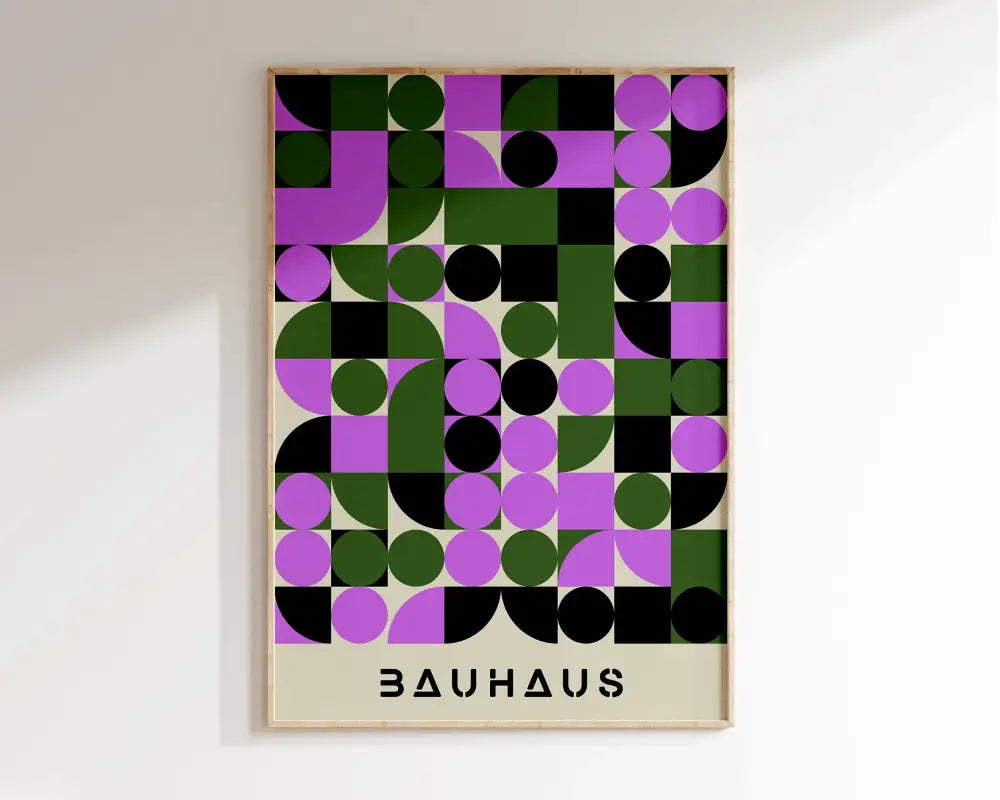 DecorBites™ Geometric Bauhaus Canvas Wall Art