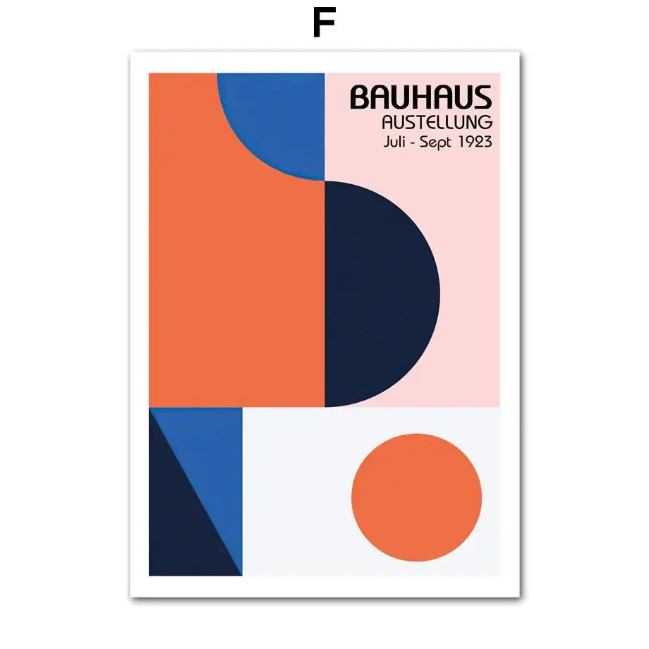 DecorBites™ Geometric Bauhaus Pop Art Canvas Prints