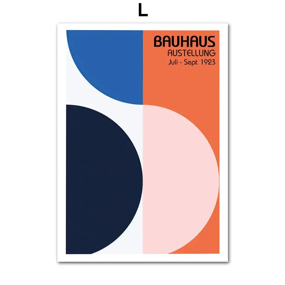 DecorBites™ Geometric Bauhaus Pop Art Canvas Prints
