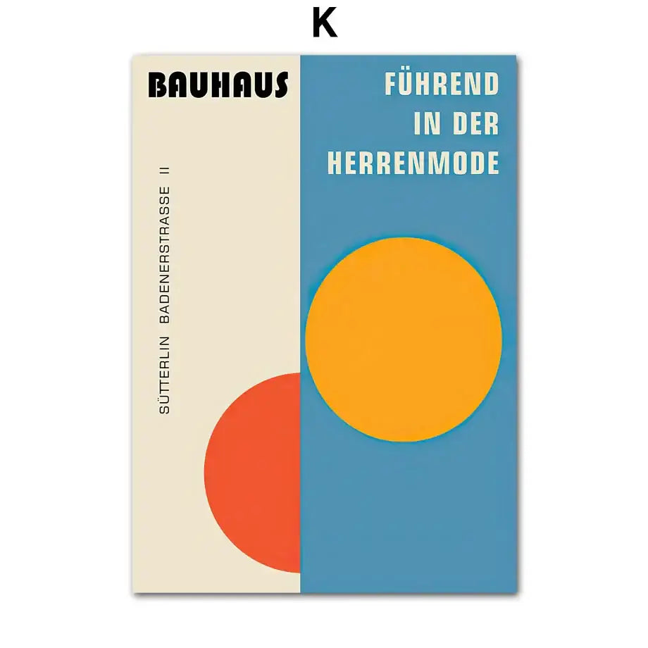 DecorBites™ Geometric Bauhaus Pop Art Canvas Prints