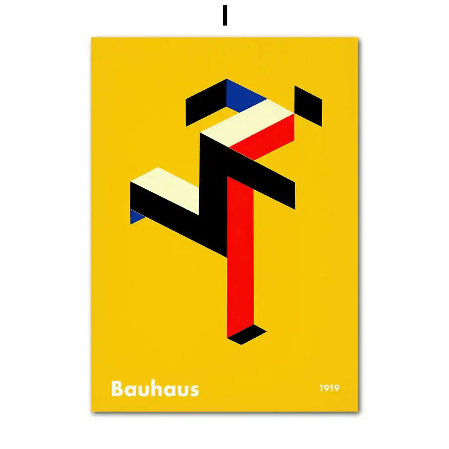 DecorBites™ Geometric Bauhaus Pop Art Canvas Prints