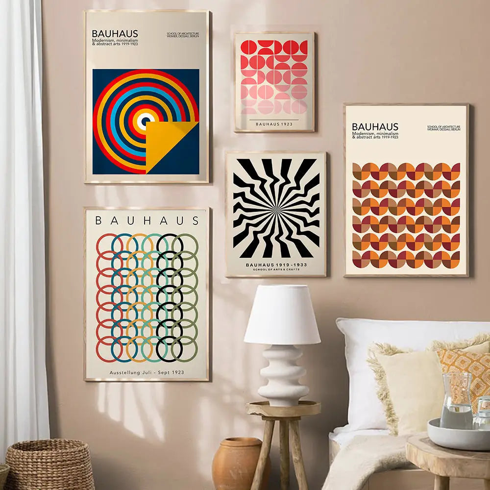 DecorBites™ Geometric Canvas Poster for Modern Home Art