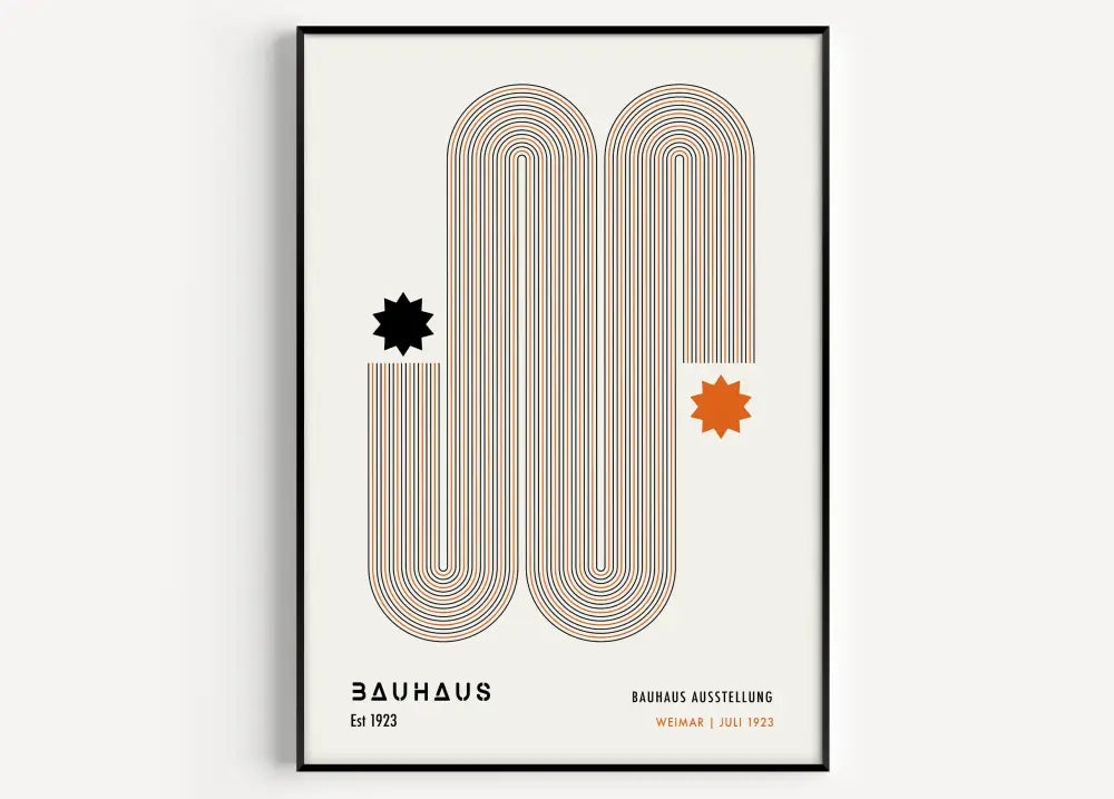 DecorBites™ Geometric Canvas Prints - Bright Mid-Century Wall Art