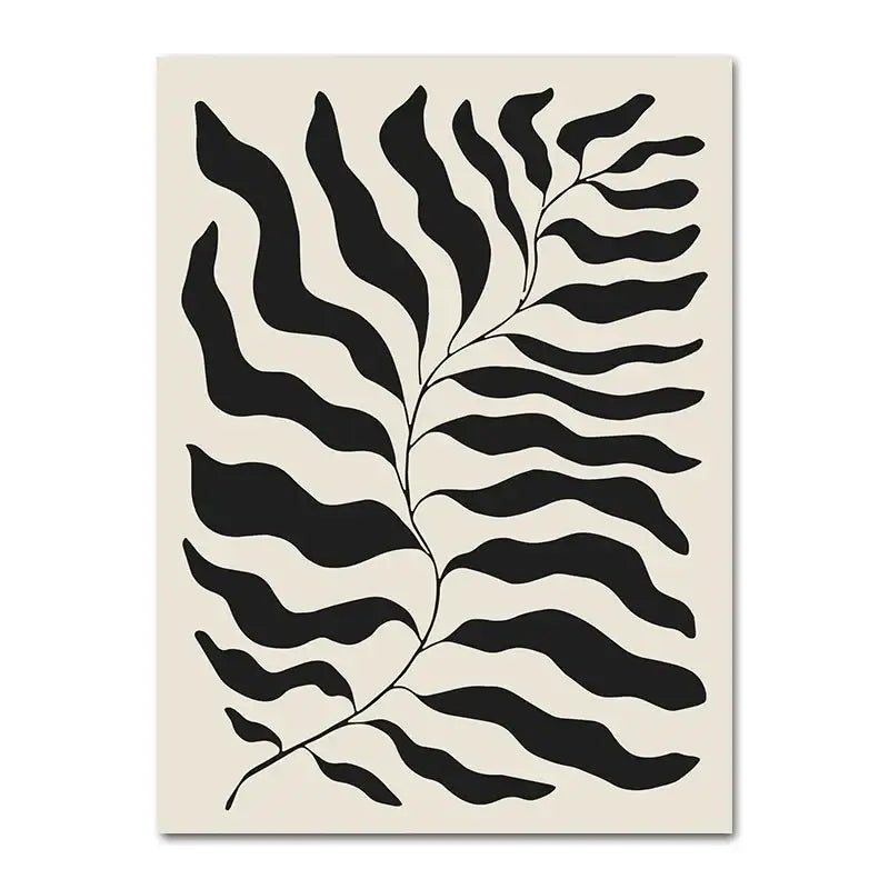 DecorBites™ Geometric Leaf Rainbow Boho Canvas Wall Art