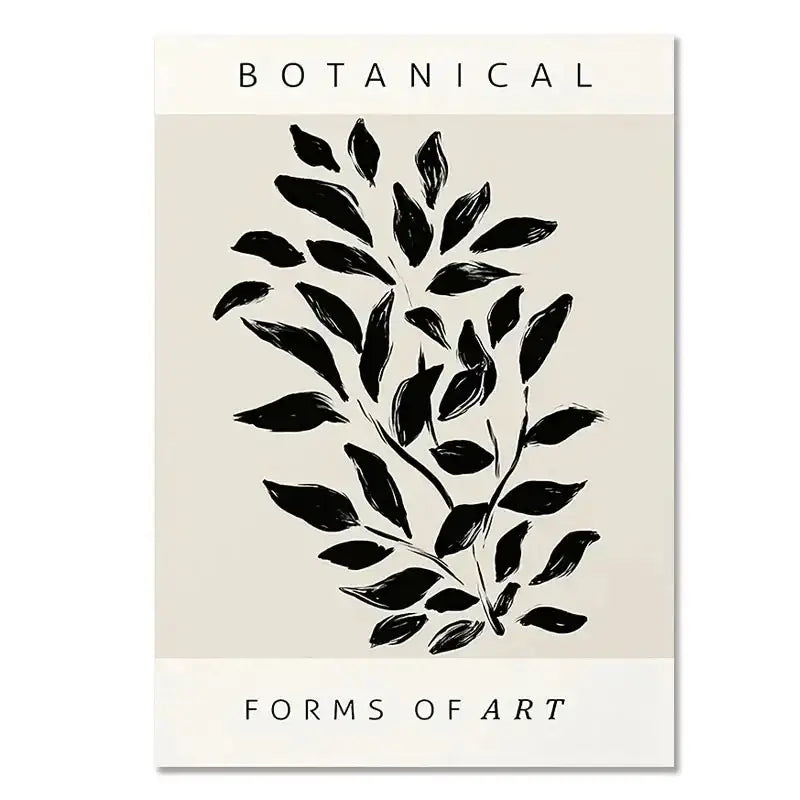 DecorBites™ Geometric Leaf Rainbow Boho Canvas Wall Art
