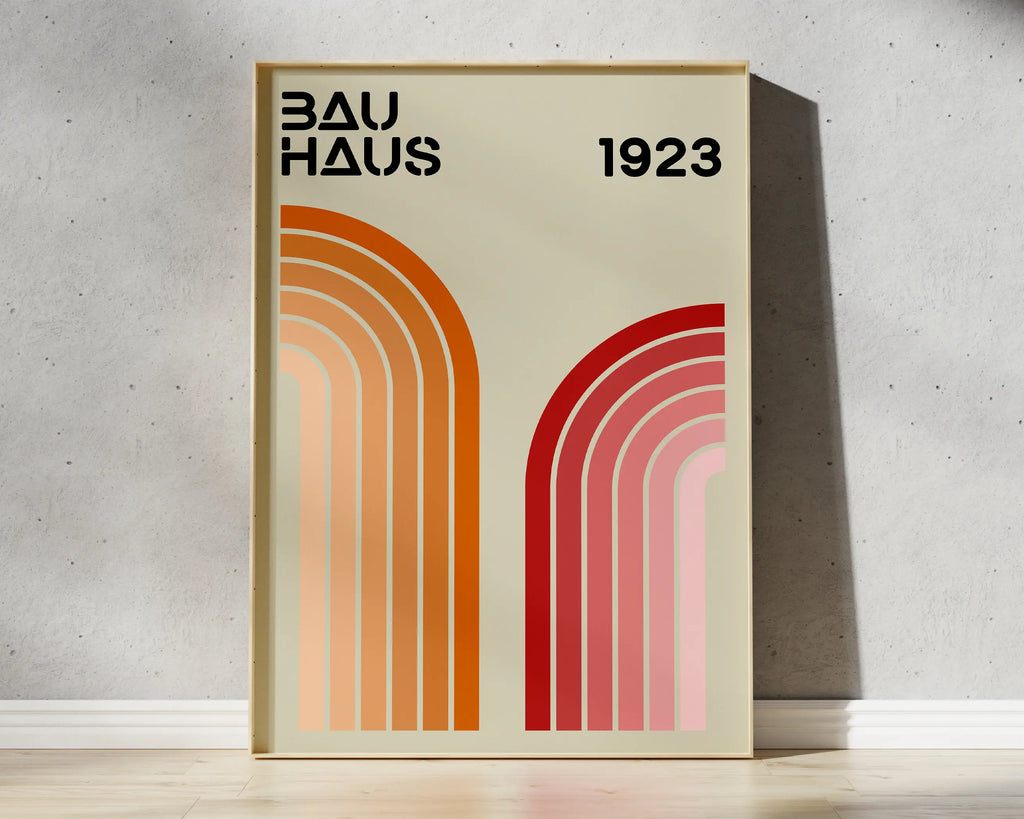DecorBites™ Geometric Mid Century Canvas Prints for Home