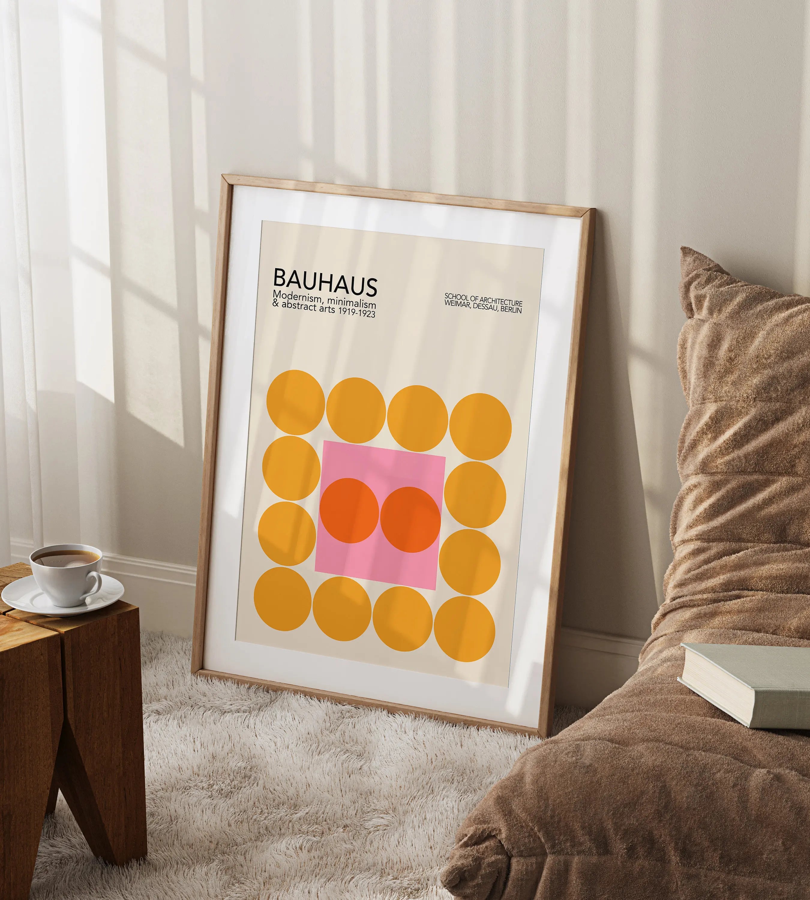 DecorBites™ Geometric Mid Century Canvas Prints for Home