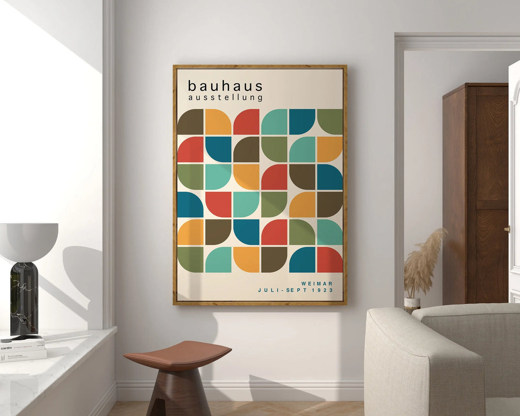DecorBites™ Geometric Mid Century Canvas Prints for Home