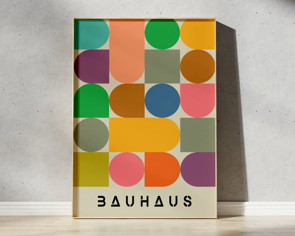 DecorBites™ Geometric Mid Century Canvas Prints for Home